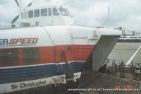 SRN4 Sir Christopher (GH-2008) being broken up at Dover